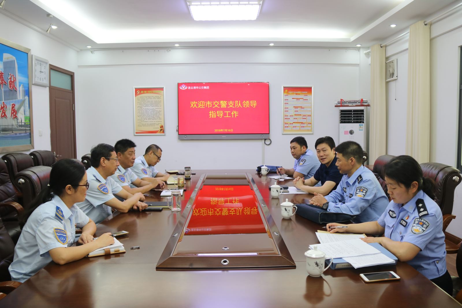 市交警支隊領導到公交集團檢查指導安全生產(chǎn)工作